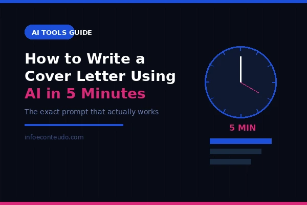 How to Write a Cover Letter Using AI in 5 Minutes