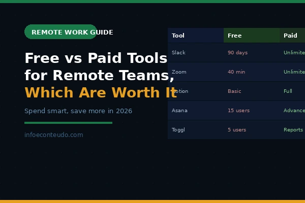 Free vs Paid Tools for Remote Teams