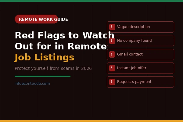 Red Flags to Watch Out for in Remote Job Listings