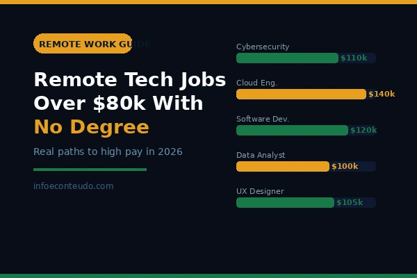 Remote Tech Jobs That Pay Over $80k With No Degree