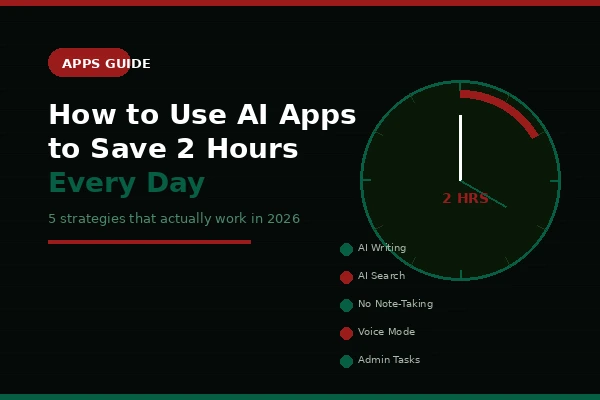 How to Use AI Apps to Save 2 Hours Every Day