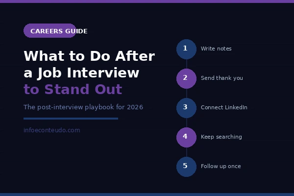 What to Do After a Job Interview to Stand Out
